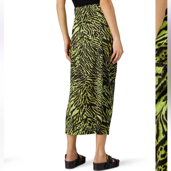 GANNI Green Printed Skirt - Picture 8 of 16